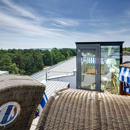 Prora - Penthouse Mit Kamin - Sealion Dachterrasse