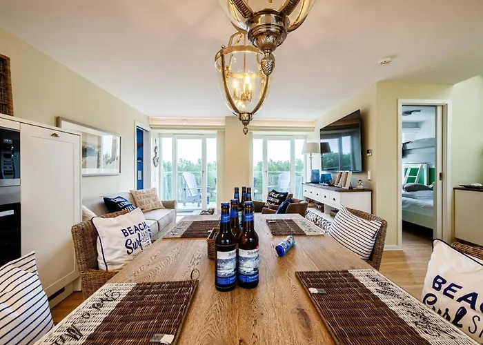 Prora - Familienfreundliche Dachgeschoss Mit Balkon, Kamin, Dachterrasse, Gemeinschaftssauna Und E-ladestation - Sealion Penthouse